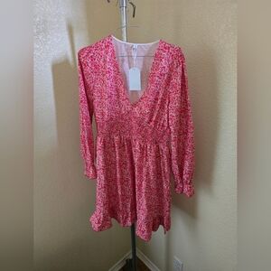 Made With Heart Long Sleeve Pullover Dress